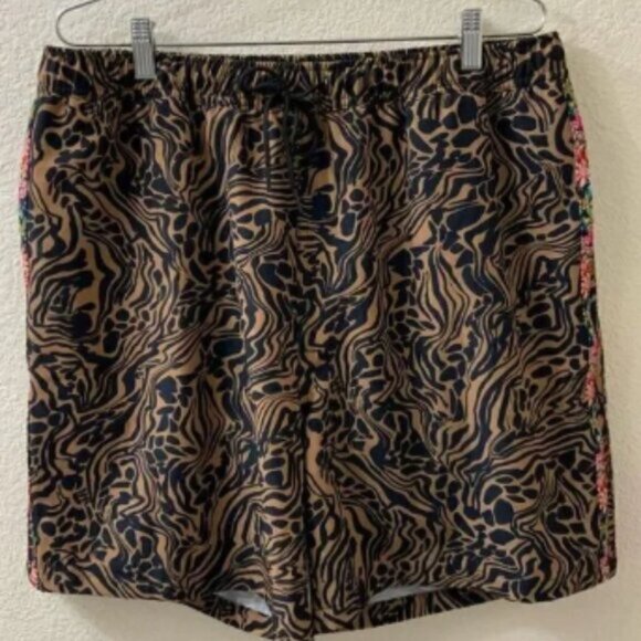 Johnny Was NWOT Mens Swim Trunk Boho Sz large - Picture 1 of 4